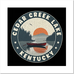 Cedar Creek Lake Kentucky Sunset Posters and Art